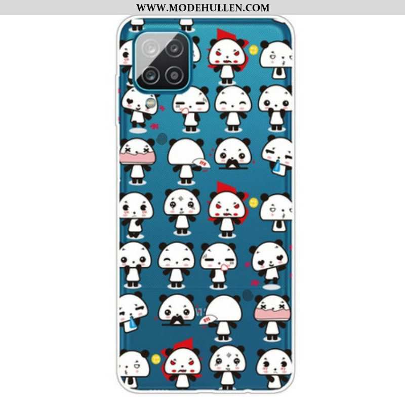 Hülle Für Samsung Galaxy M12 / A12 Nahtlose Lustige Pandas