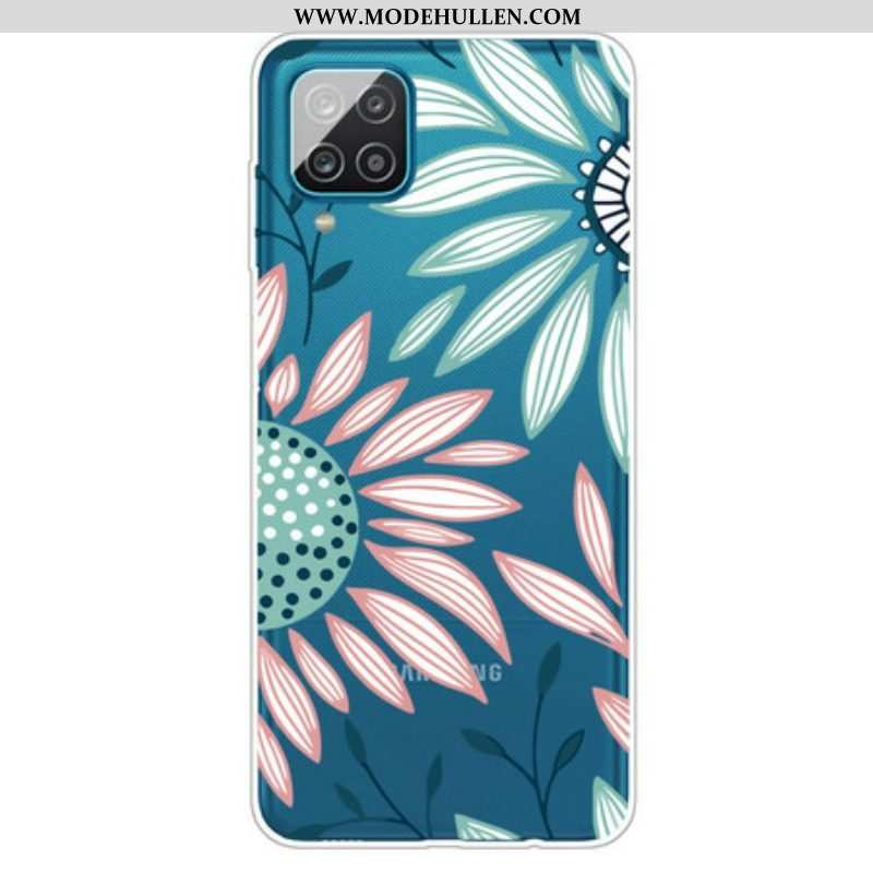 Hülle Für Samsung Galaxy M12 / A12 Transparente Eine Blume