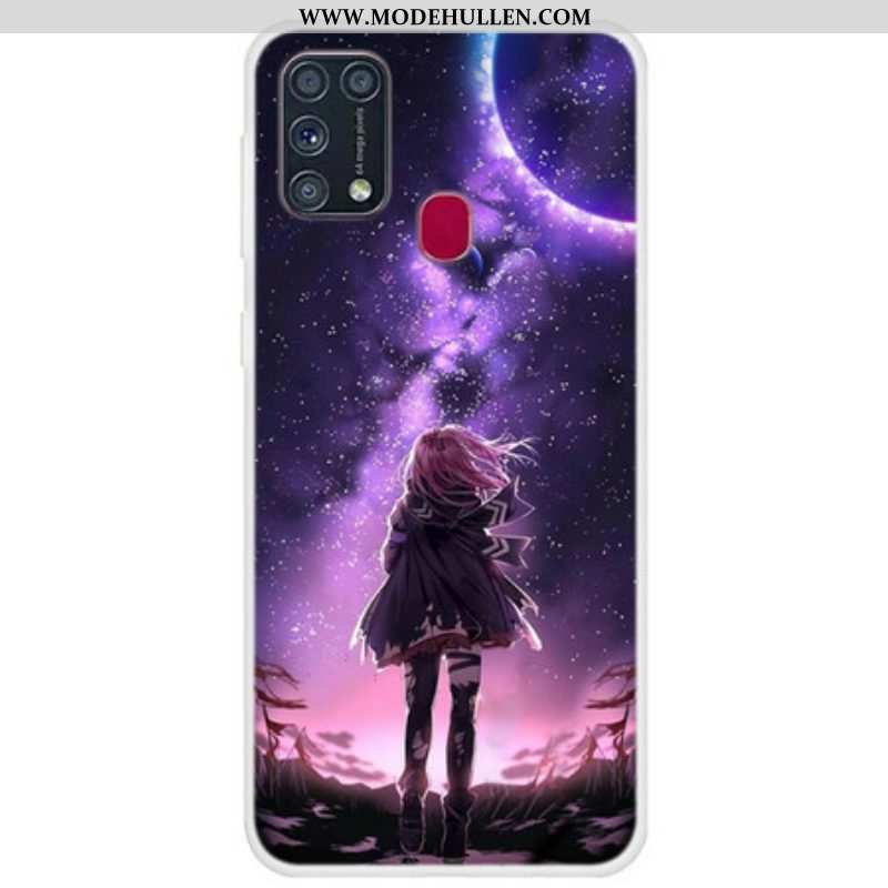 Hülle Für Samsung Galaxy M31 Magischer Vollmond