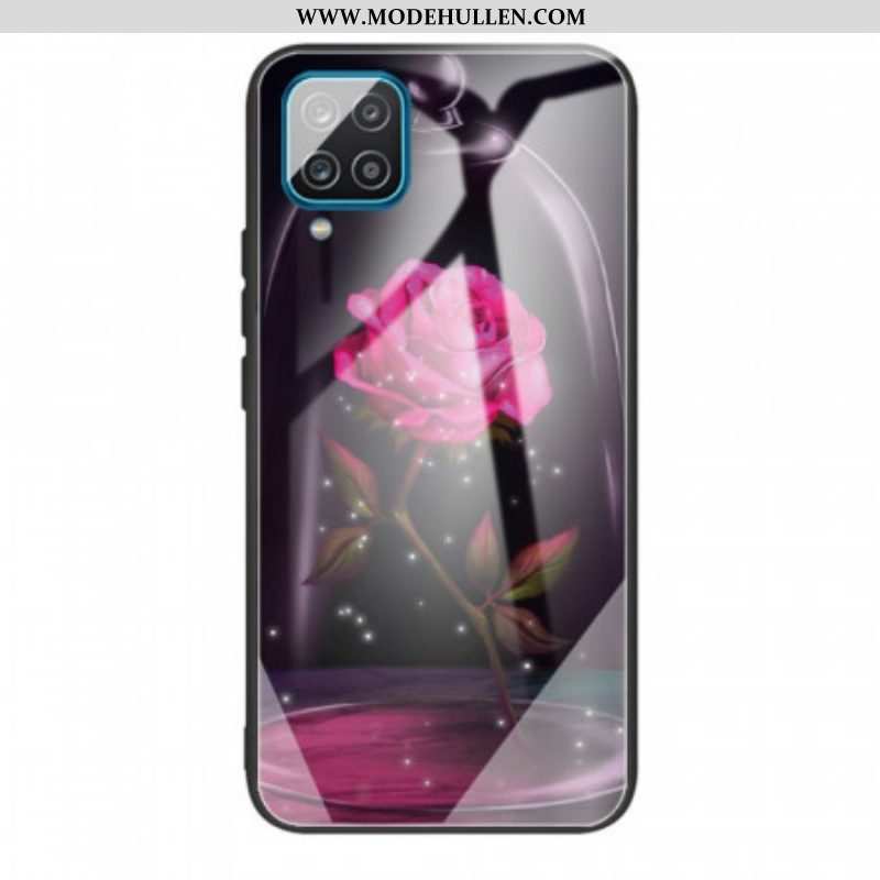 Hülle Für Samsung Galaxy M32 Magisches Rosa Gehärtetes Glas