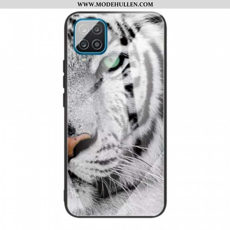 Hülle Für Samsung Galaxy M32 Tiger-gehärtetes Glas