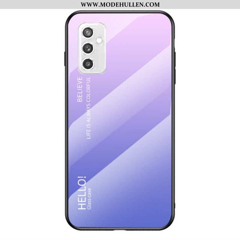 Hülle Für Samsung Galaxy M52 5G Gehärtetes Glas Hallo