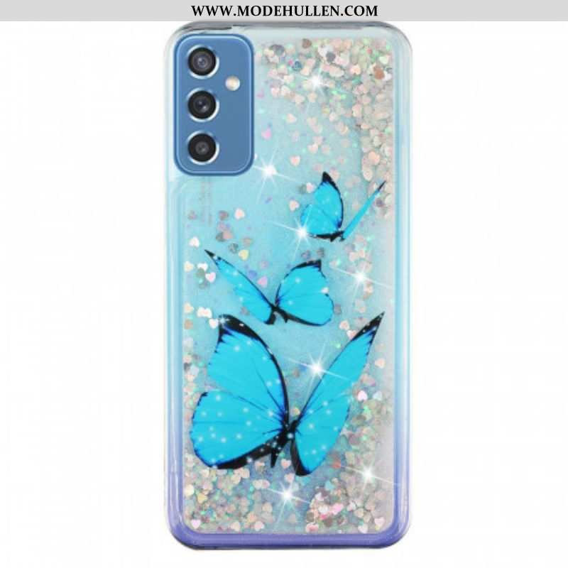 Hülle Für Samsung Galaxy M52 5G Saphir-schmetterling