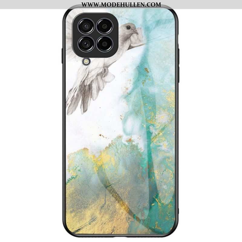 Hülle Für Samsung Galaxy M53 5G Marmor-gehärtetes Glas