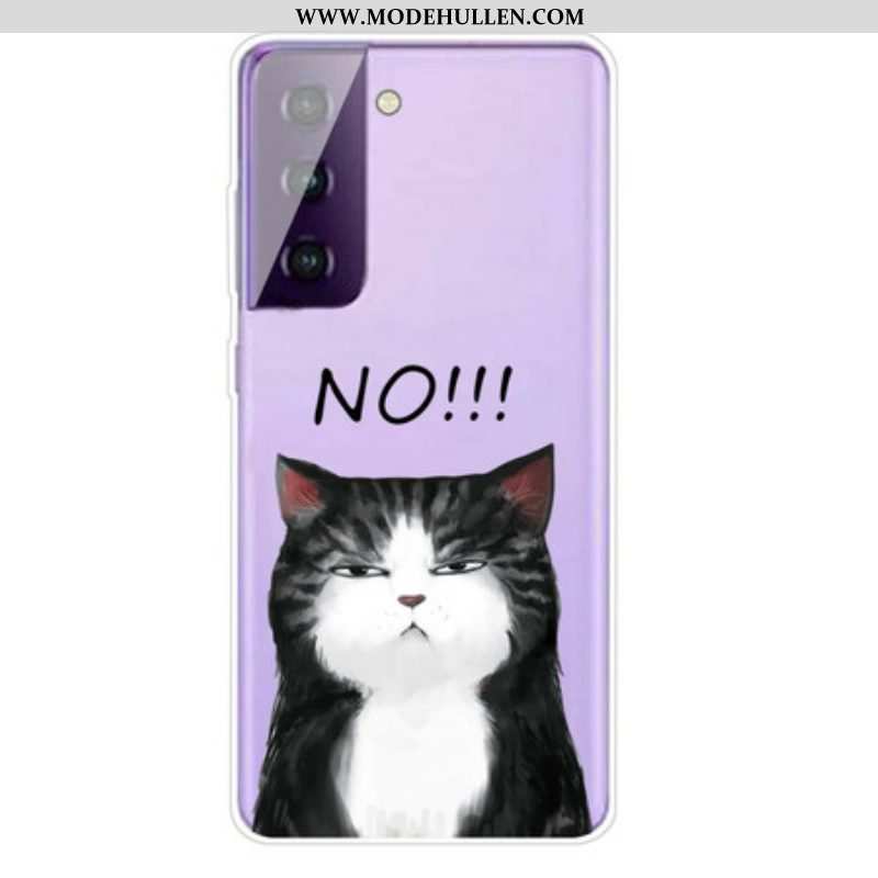 Hülle Für Samsung Galaxy S21 5G Die Katze. Die Nein Sagt