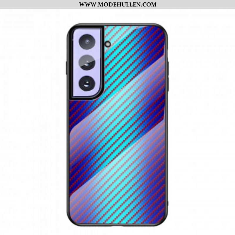 Hülle Für Samsung Galaxy S21 5G Gehärtetes Kohlefaserglas