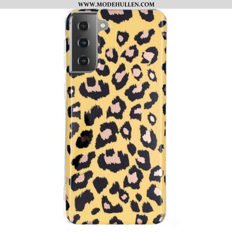 Hülle Für Samsung Galaxy S21 5G Marmor Im Leoparden-stil