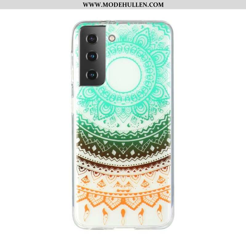 Hülle Für Samsung Galaxy S21 5G Nahtloses Blumenmandala