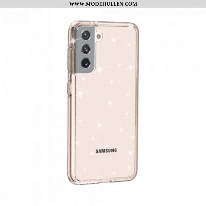 Hülle Für Samsung Galaxy S21 5G Transparente Pailletten