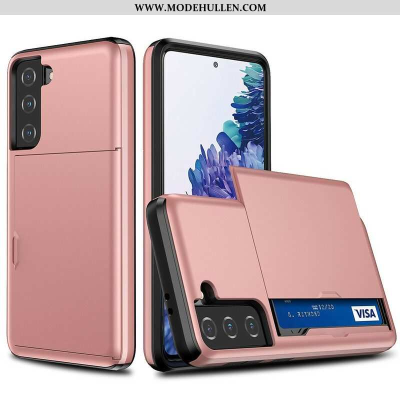 Hülle Für Samsung Galaxy S21 FE Kartenhalter Mit Reißverschluss