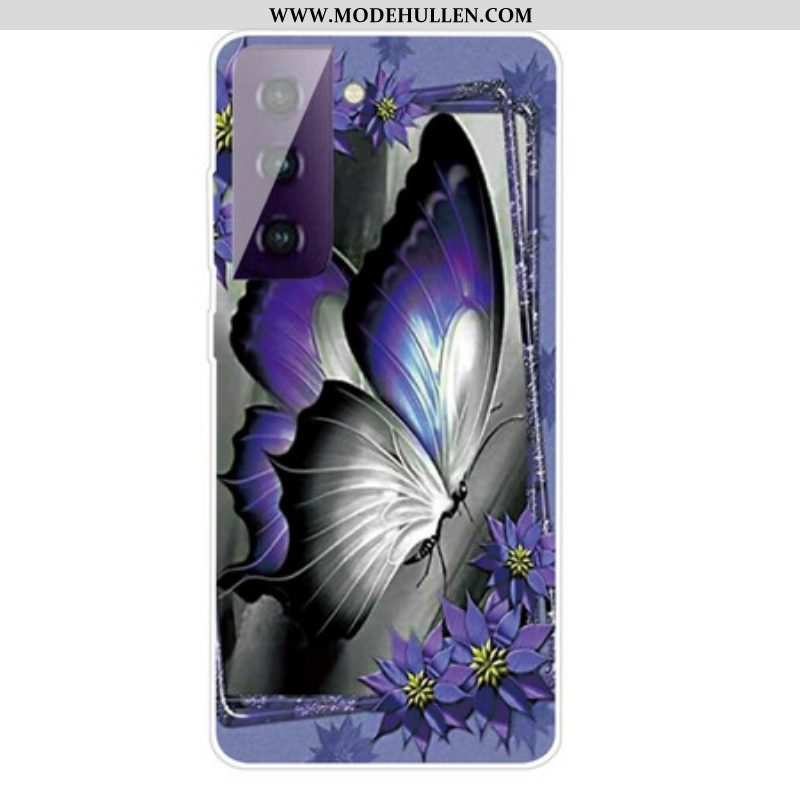 Hülle Für Samsung Galaxy S21 Plus 5G Königlicher Schmetterling