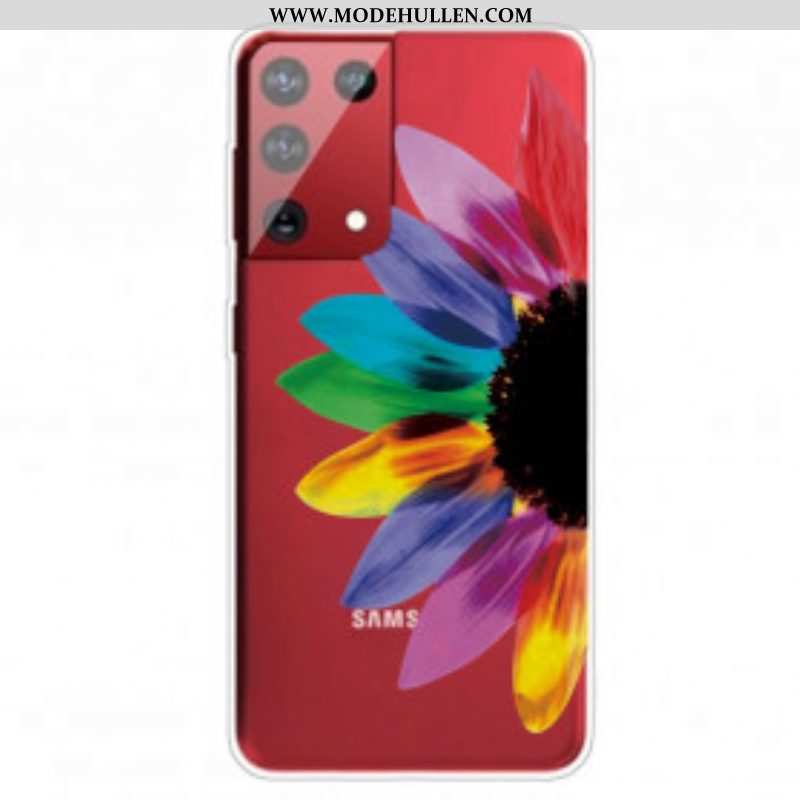 Hülle Für Samsung Galaxy S21 Ultra 5G Bunte Blume