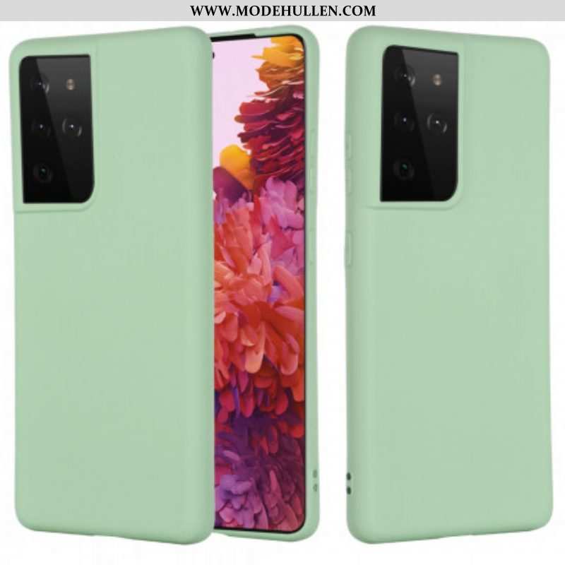 Hülle Für Samsung Galaxy S21 Ultra 5G Flüssigsilikon-design