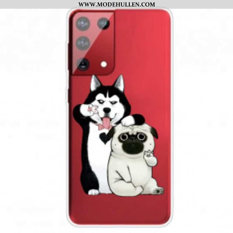 Hülle Für Samsung Galaxy S21 Ultra 5G Lustige Hunde