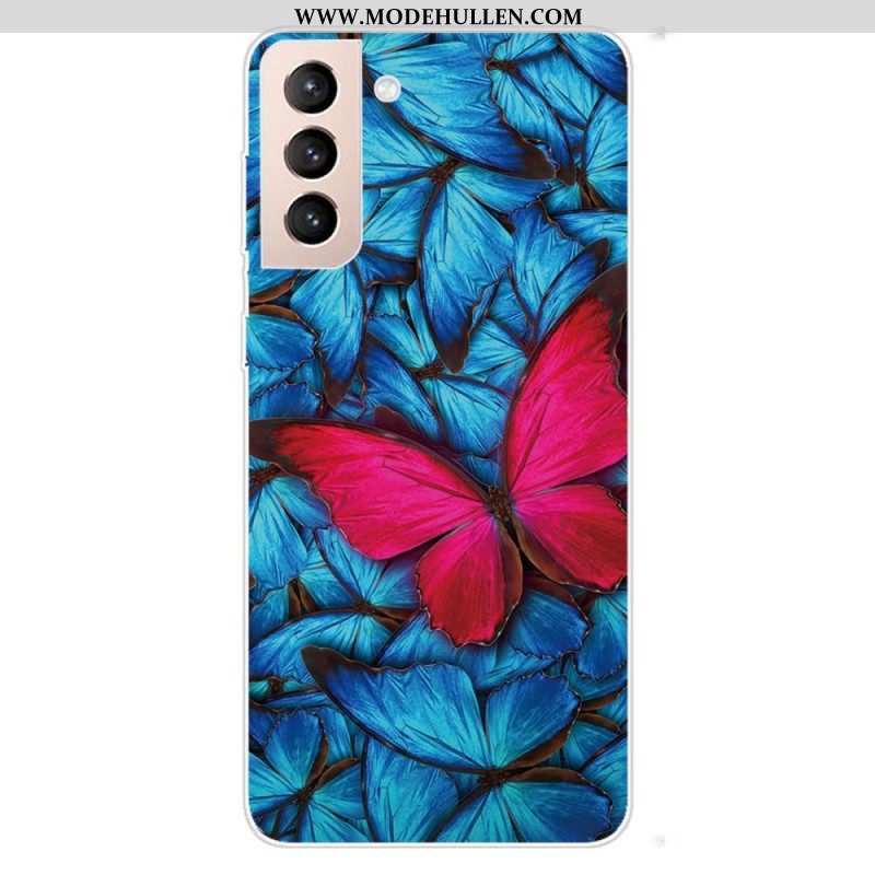 Hülle Für Samsung Galaxy S22 5G Flexible Schmetterlinge