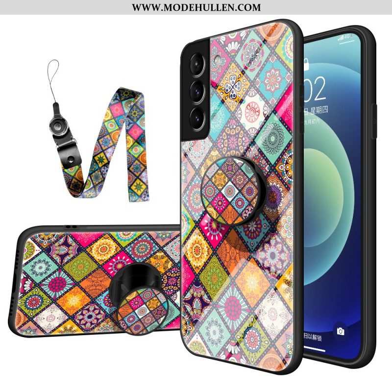 Hülle Für Samsung Galaxy S22 5G Patchwork-magnethalter