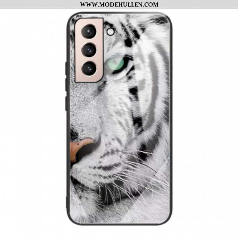 Hülle Für Samsung Galaxy S22 5G Tiger-gehärtetes Glas