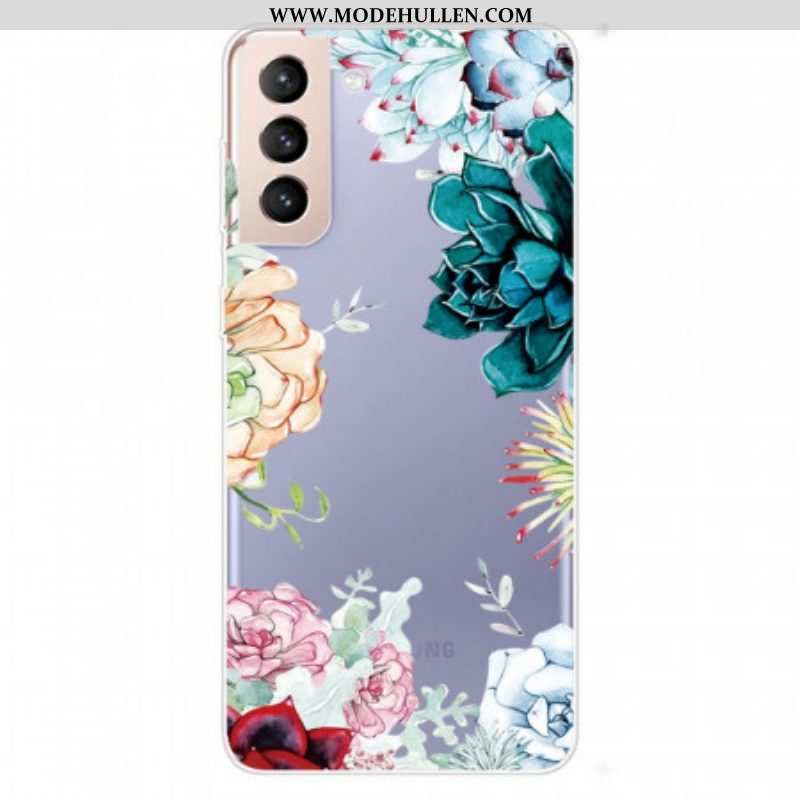 Hülle Für Samsung Galaxy S22 Plus 5G Nahtlose Aquarellblumen