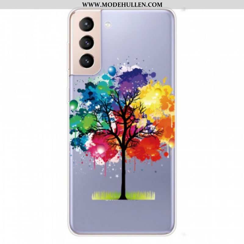 Hülle Für Samsung Galaxy S22 Plus 5G Nahtloser Aquarellbaum