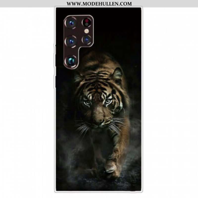 Hülle Für Samsung Galaxy S22 Ultra 5G Flexibler Tiger
