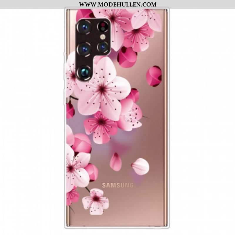 Hülle Für Samsung Galaxy S22 Ultra 5G Kleine Rosa Blumen