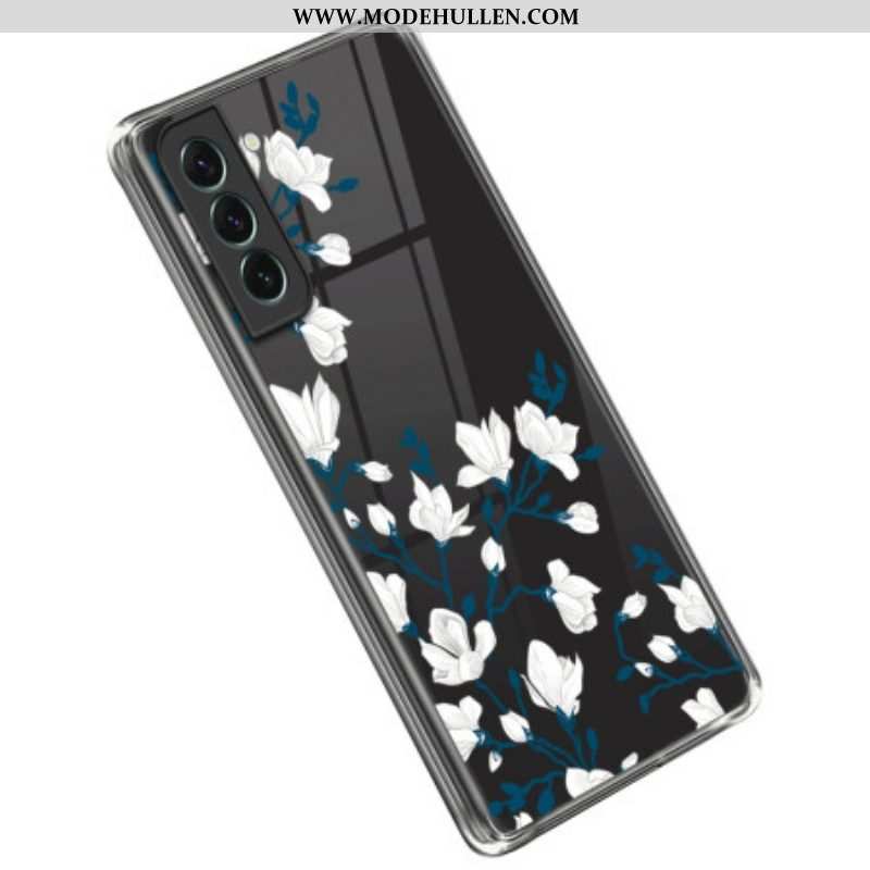 Hülle Für Samsung Galaxy S23 5G Nahtlose Weiße Blumen