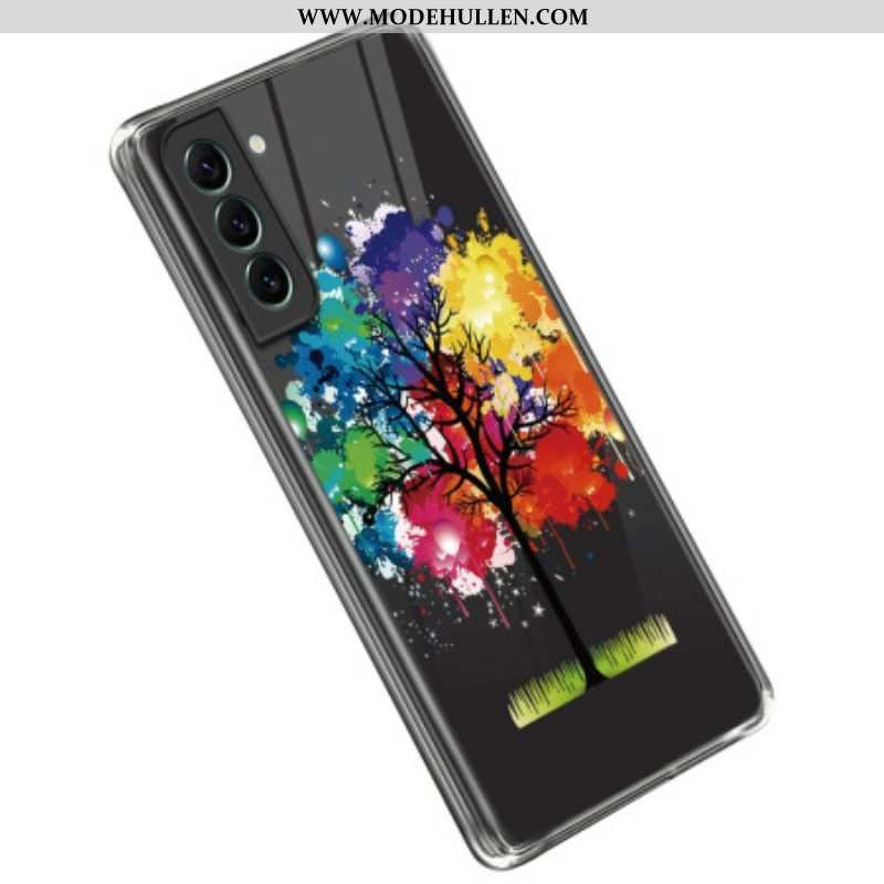Hülle Für Samsung Galaxy S23 Plus 5G Nahtloser Aquarellbaum