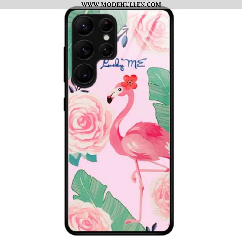 Hülle Für Samsung Galaxy S23 Ultra 5G Flamingo-hartglas