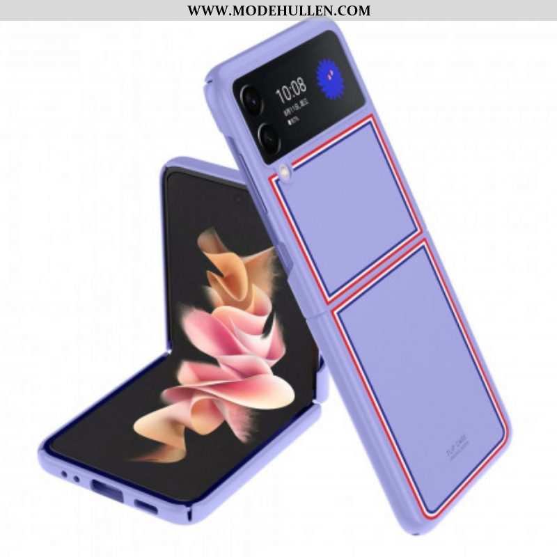 Hülle Für Samsung Galaxy Z Flip 3 5G Flip Case Dreifarbig