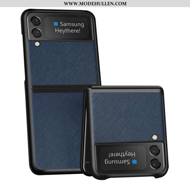 Hülle Für Samsung Galaxy Z Flip 3 5G Flip Case Strukturiertes Kunstleder