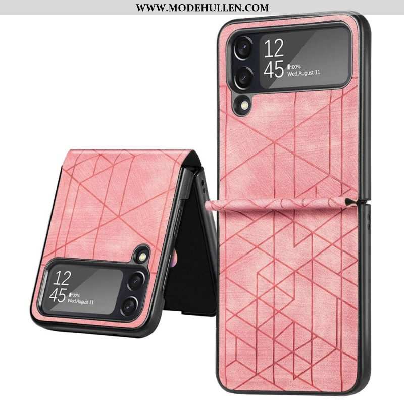 Hülle Für Samsung Galaxy Z Flip 4 Flip Case Geometrische Linien