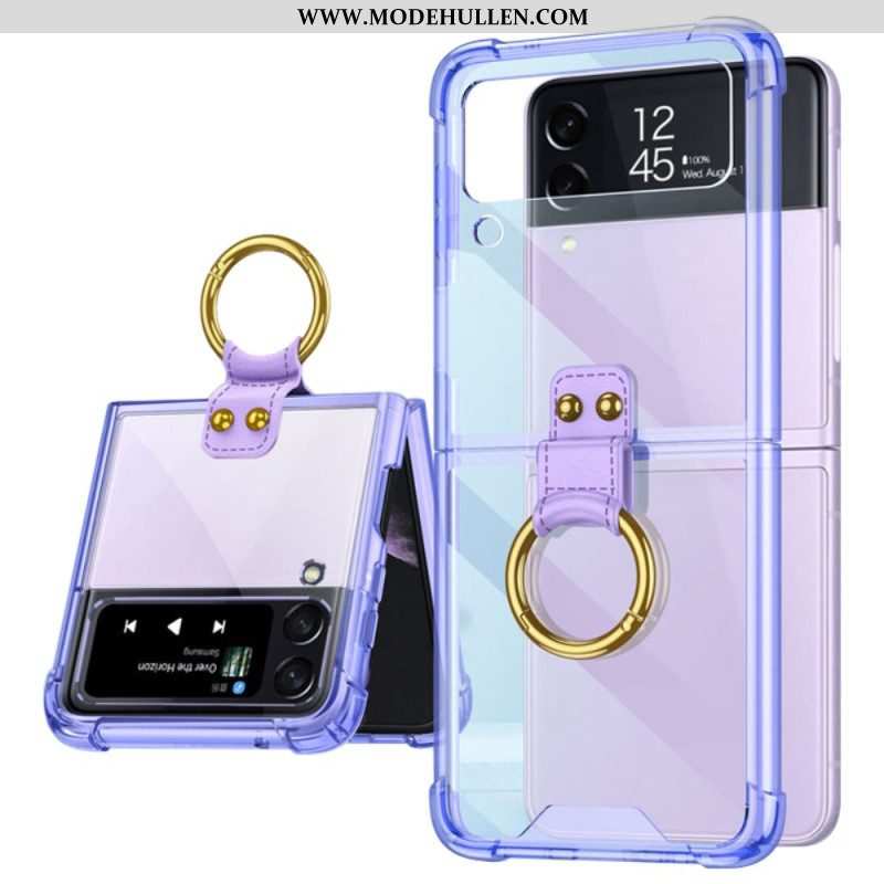 Hülle Für Samsung Galaxy Z Flip 4 Flip Case Getönt Mit Gkk-ring