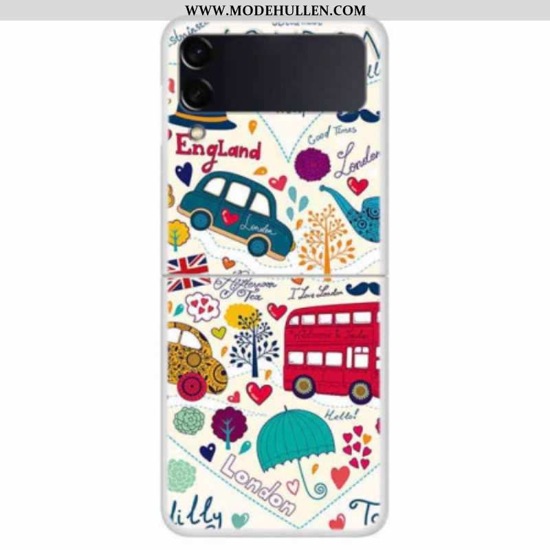 Hülle Für Samsung Galaxy Z Flip 4 Flip Case Londoner Leben