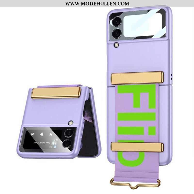Hülle Für Samsung Galaxy Z Flip 4 Flip Case Riemen Und Film Gkk