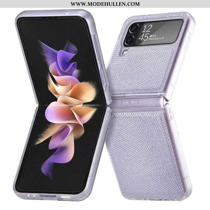 Hülle Für Samsung Galaxy Z Flip 4 Flip Case Schlangenstil Auf Klarem Silikon