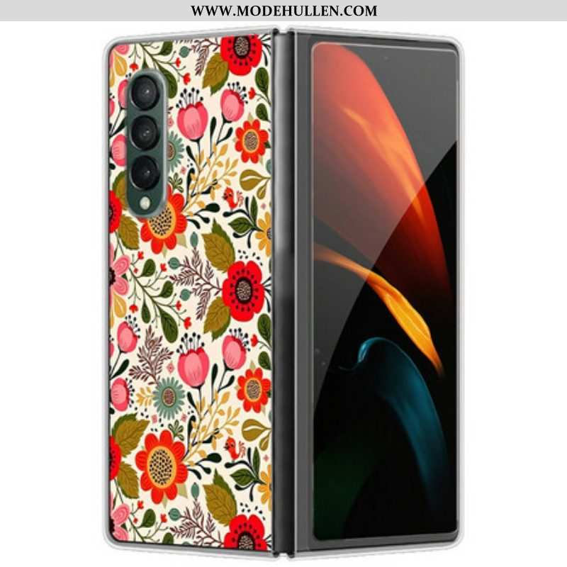 Hülle Für Samsung Galaxy Z Fold 3 5G Blumenteppich