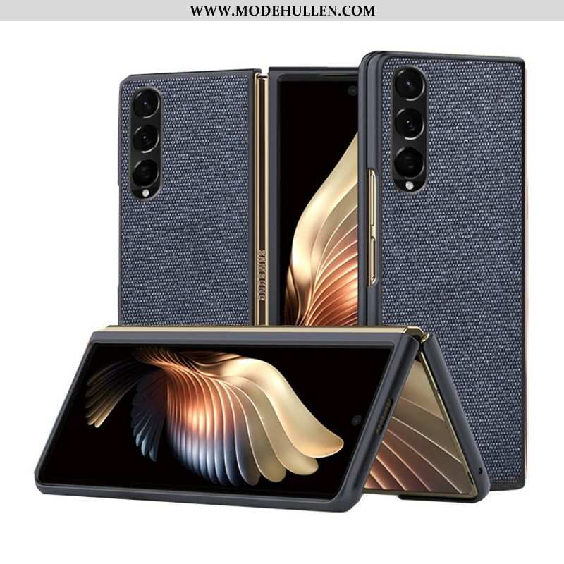 Hülle Für Samsung Galaxy Z Fold 3 5G Strukturierter Ledereffekt