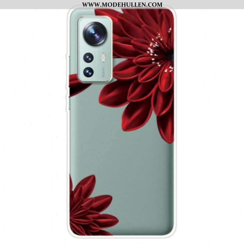 Hülle Für Xiaomi 12 / 12X Rote Blumen