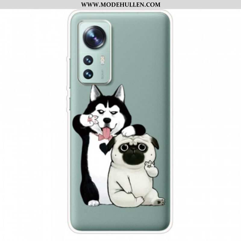 Hülle Für Xiaomi 12 Pro Lustige Hunde Aus Silikon