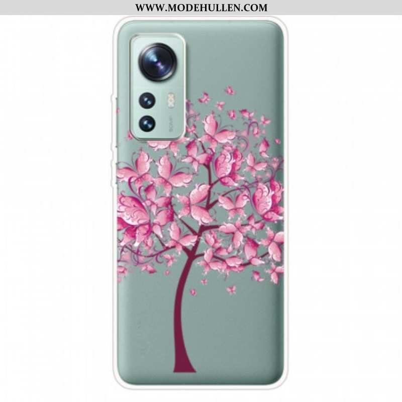 Hülle Für Xiaomi 12 Pro Rosa Baum Aus Silikon