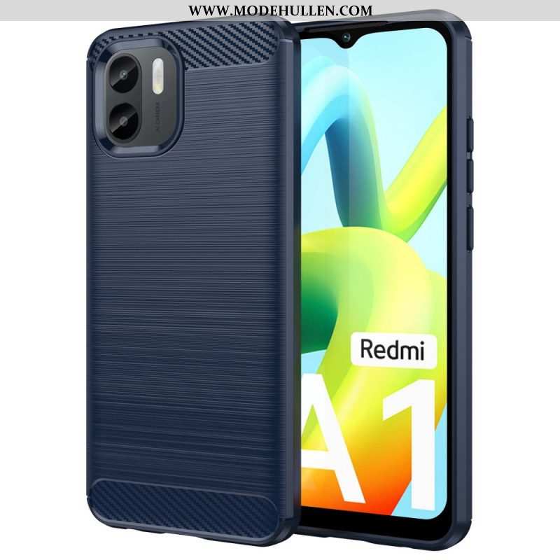 Hülle Für Xiaomi Redmi A1 Gebürstete Kohlefaser