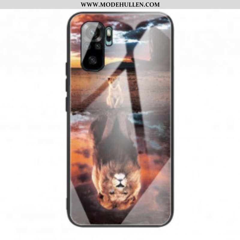 Hülle Für Xiaomi Redmi Note 10 / 10S Löwenjunges Traum Gehärtetes Glas