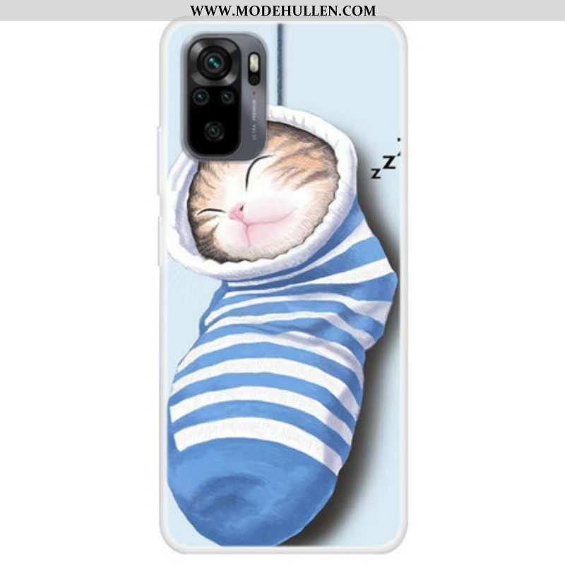 Hülle Für Xiaomi Redmi Note 10 / 10S Schlafendes Kätzchen