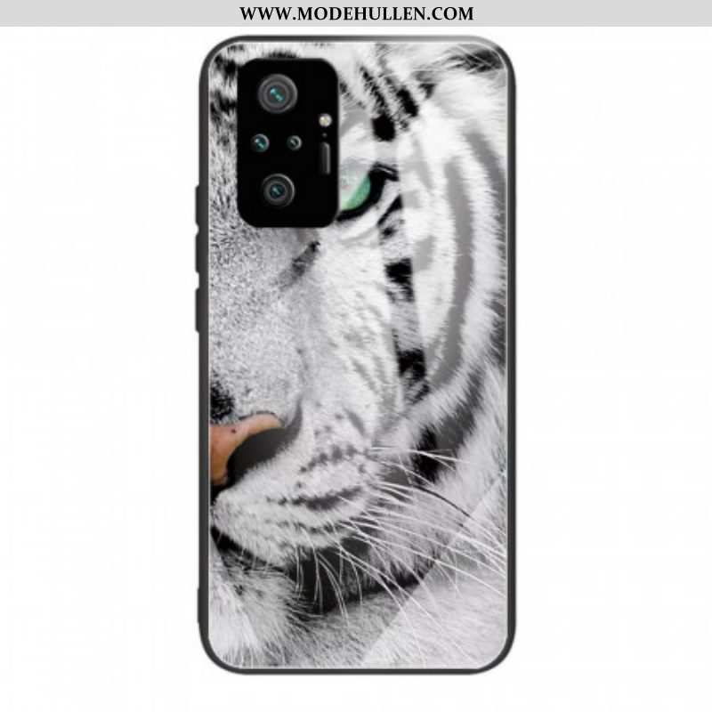 Hülle Für Xiaomi Redmi Note 10 Pro Tiger-gehärtetes Glas