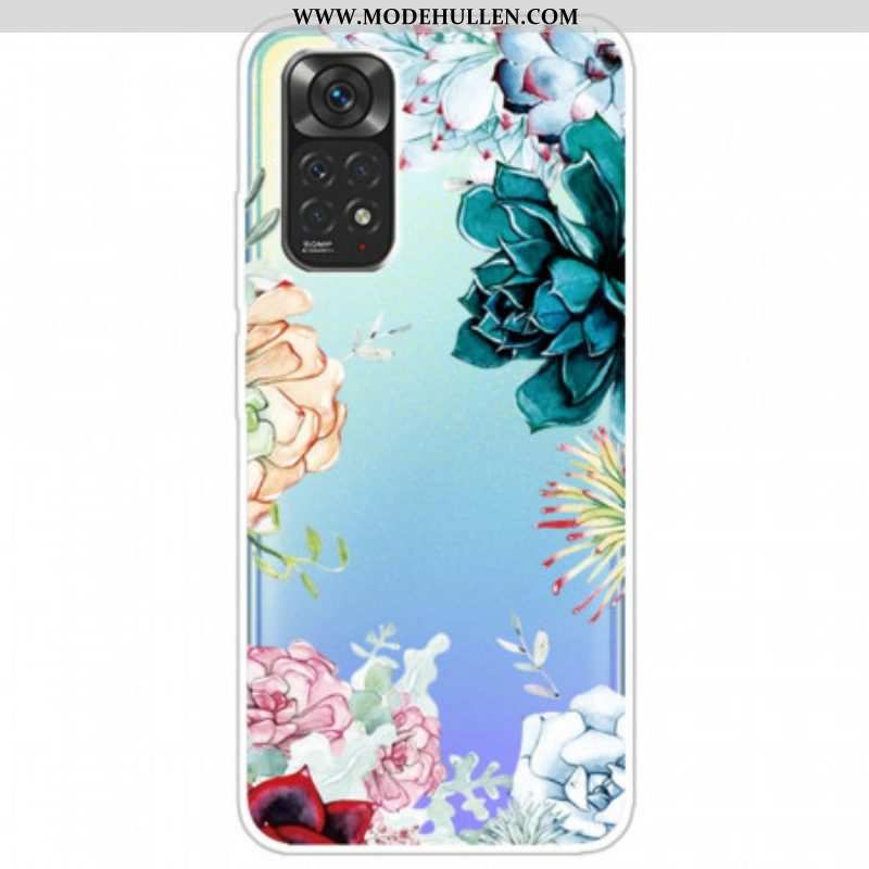 Hülle Für Xiaomi Redmi Note 11 / 11S Nahtlose Aquarellblumen