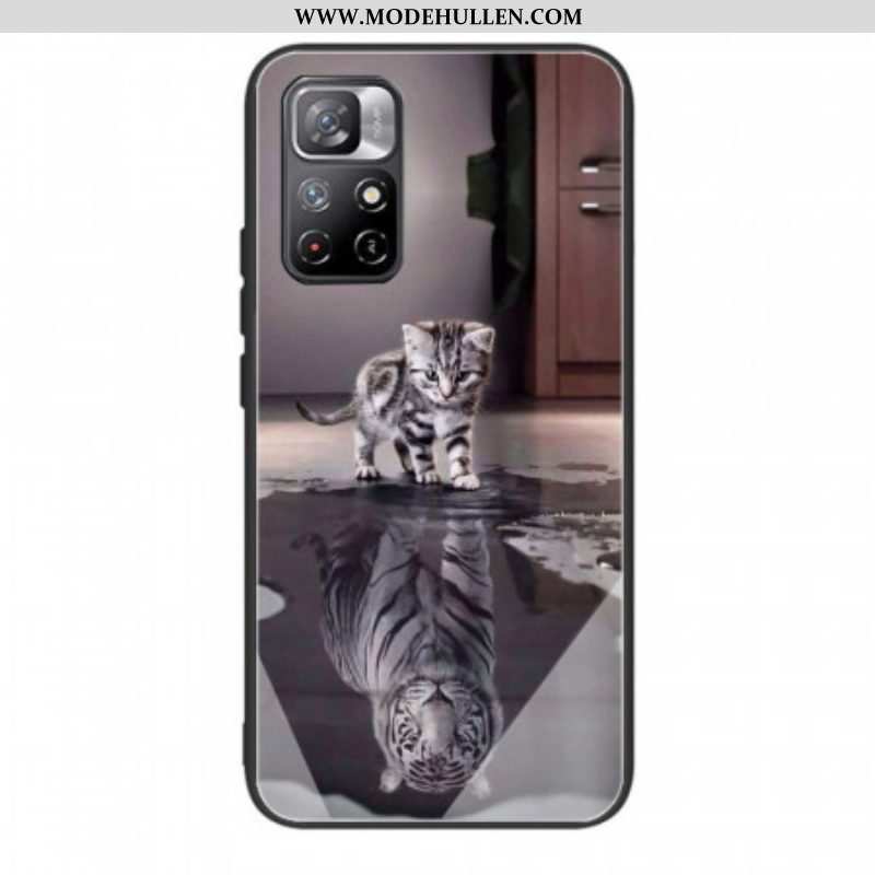 Hülle Für Xiaomi Redmi Note 11 Pro Plus 5G Ernest Der Tiger Aus Gehärtetem Glas