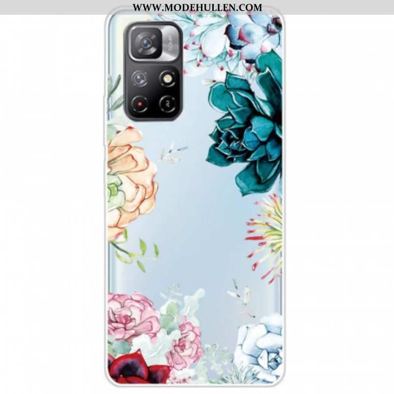 Hülle Für Xiaomi Redmi Note 11 Pro Plus 5G Nahtlose Aquarellblumen