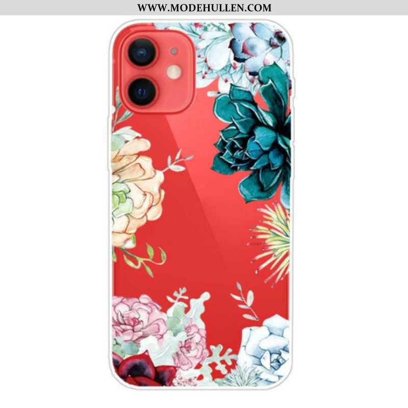 Hülle Für iPhone 13 Mini Aquarellblumen