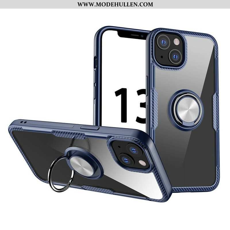 Hülle Für iPhone 13 Mini Kohlefaser-metallring