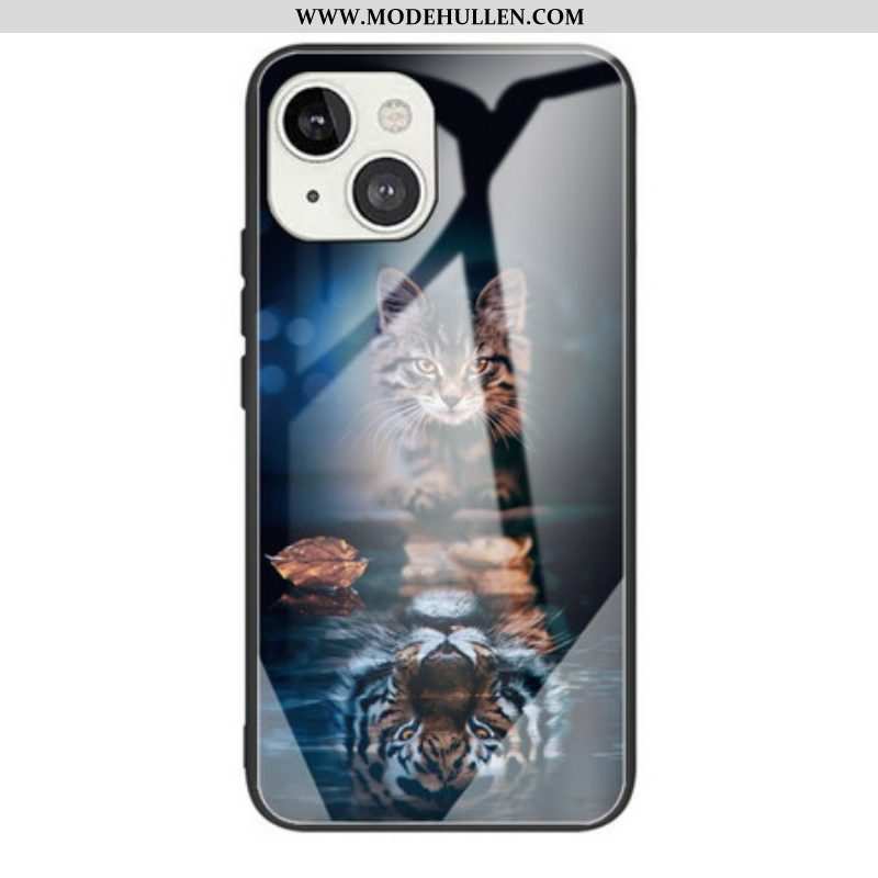 Hülle Für iPhone 13 Mini Mein Tiger Gehärtetes Glas